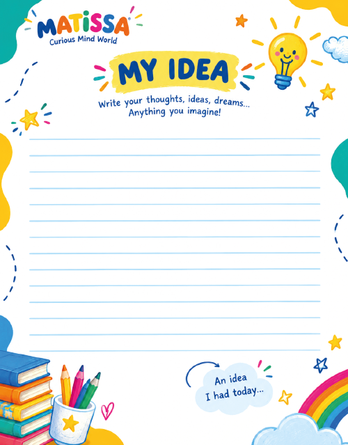Write, draw, imagine and create — My Big Ideas