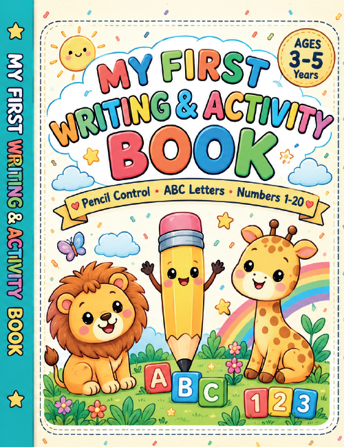 My First Writing & Activity Book (3-5 Years) | Pencil Control - ABC Letters - Numbers 1-20