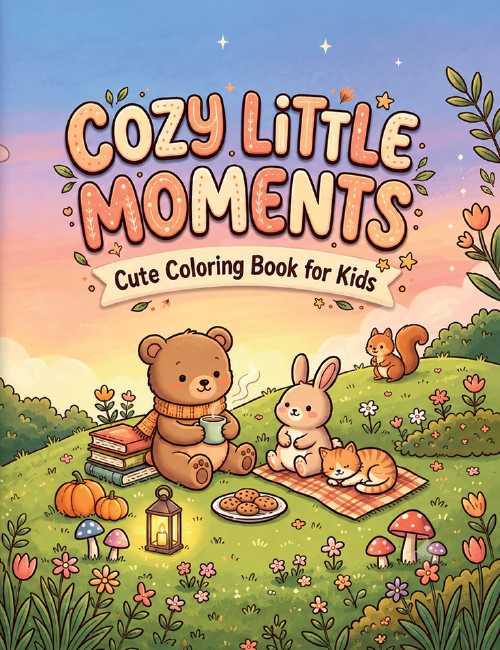 Cozy Litlle Moments Coloring Book